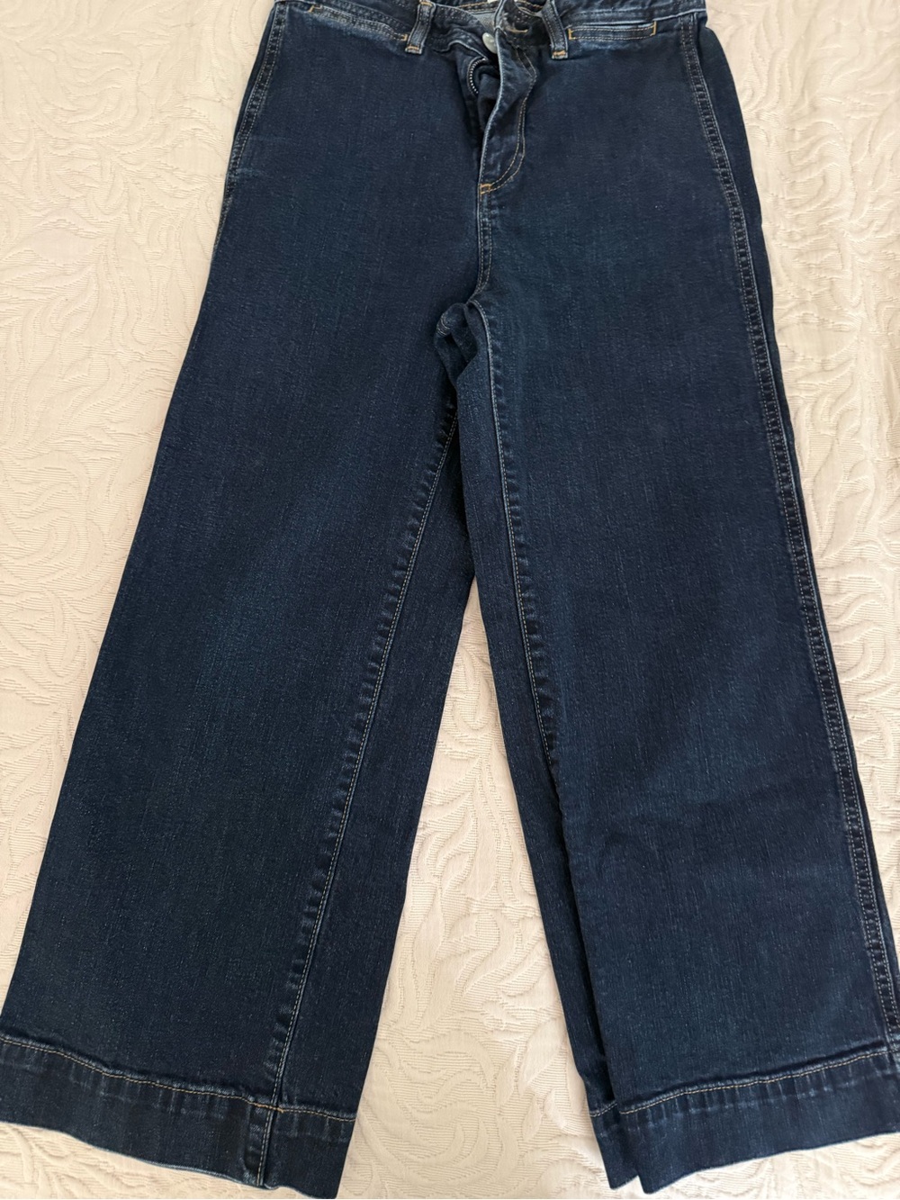 GAP Women's Dark Blue Wide-Leg Jeans